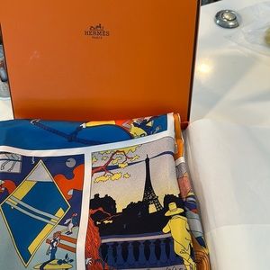 Hermès Factory double face scarf (brand new still in box)
